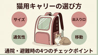 猫用キャリーリュックの選び方｜通院・避難で失敗しない4チェック