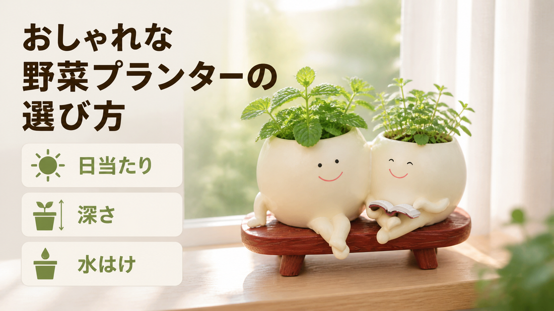 おしゃれな野菜プランターの選び方｜小さく始める6つのコツ
