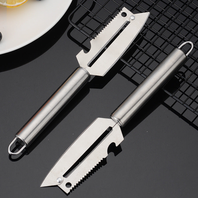 GranLusso ステンレスピーラー 皮むき 鍋刃 栓抜き 多機能ピーラー 3タイプ キッチン用品