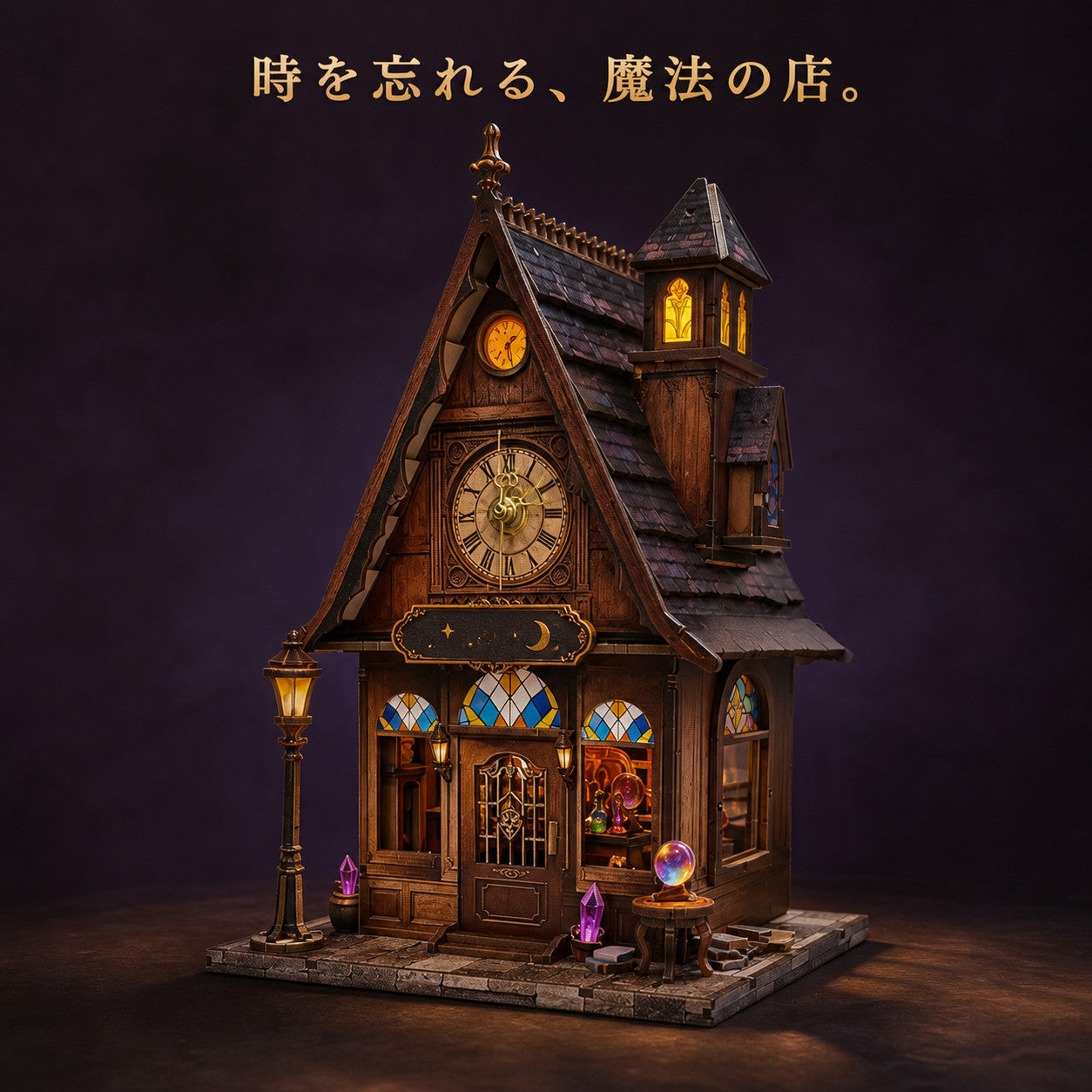 GranLusso 時の魔法店 2種｜歯車と時計のDIYブックヌック
