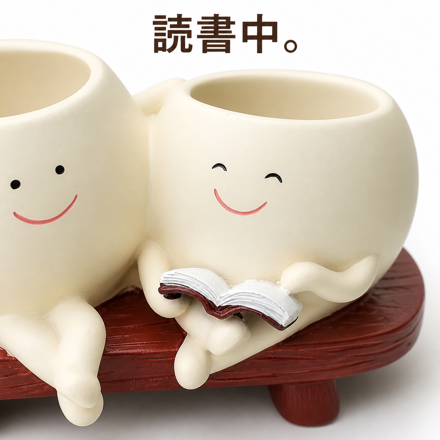 Granlusso植木鉢 かわいい ペアプランター｜仲良しふたりの植木鉢